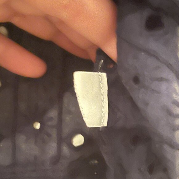 Lucky Brand 3/4 Sleeve Navy Eyelet Blouse (Size Small) - Picture 9 of 9